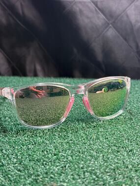 MeetsunPolarized Sports Standard, Transparent Frame-pink Mirror Lens